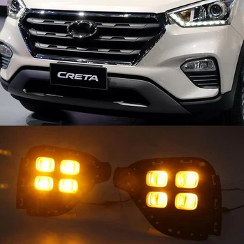 2 cenas Par Hyundai Creta IX25 2017 2018 uz Brazīliju Ūdensizturīgs Auto DRL 12V LED Dienas Gaismas lukturi dienas gaismas miglas lukturi