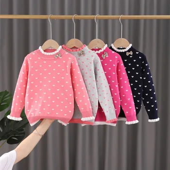 2021Hot Jaunu rudens un ziemas meiteņu kokvilnas džemperi modes, bērnu apģērbs, bērnu kokvilnas džemperi 2-14years bērns