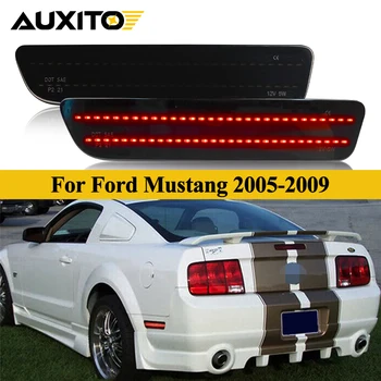 2gab Auto LED Aizmugures Sānu Gabarītlukturi Ford Mustang 2009 2008 2007 2006 2005 LED Spārnu Gaismas Indikators, kas Sarkana 12V