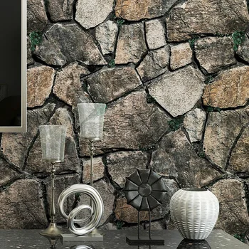 3D modelēšana marmora akmens tapetes, bārs, Ķīniešu Restorāns Hotel retro ķieģeļu mūra kultūras akmens tapetes