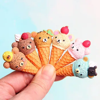 3pcs/daudz Miniatūras pārtikas Izlikties, Rotaļlietas, Mini saldējums Spēlēt pārtikas blyth bjd Namiņš Virtuves re-bas saldējums barbie