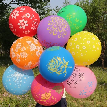 50gab/partija, 12 collas 2.8 g sabiezēt Gudrs Iespiesti lateksa balonu laimes dzimšanas dienā, Apdares Piepūšamās Gaisa Baloni Bērniem Dāvanu