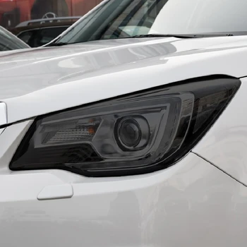 Auto Lukturu Aizsardzības Nokrāsu Filmu Dūmu Melnu Caurspīdīgu TPU Gaismas Uzlīme Par Subaru Forester 2019 2020 2013-On Piederumi