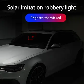 Automobiļu Saules-powered Analog pretaizbraukšanas Ierīci, Brīdinājuma Gaismas LED Auto Modificētu Anti-theft Gaismas Indukcijas Gaismas Signāla Lampa