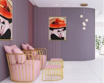 beibehang papier peint Pielāgotas ģipša line TV fona dzīves telpu dekorēšana gaismas luksusa upscale Amerikāņu guļamistaba tapetes