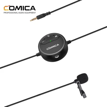 COMICA SIG.LAV V03 3.5 mm Electret Kondensatora Omni-directional Video Mikrofons Kamera GoPro un Viedtālrunis