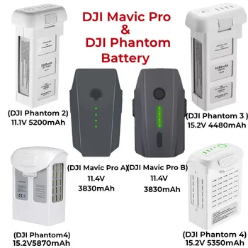 DJI BLA akumulatora，LiPo Saprātīga Lidojumu Akumulatoru DJI Phantom 2/ 3/ 4 Pro & Adv / Mavic Pro