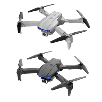 E99 K3 Dūkoņa 4K Dual Viena/Kamera 6-Ass Trīs veidi, kā Šķēršļu Izvairīšanās Salokāms RC Quadcopter Galvām Režīmā Bērniem