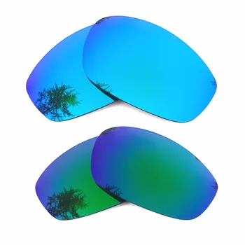 Ice Blue Spoguļu & Green Spoguļu Polarizētās Lēcas Nomaiņa, lai Blenderī Rāmis 100% UVA & UVB