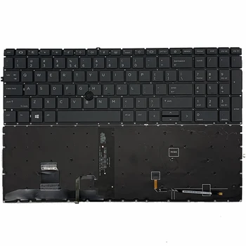 JAUNĀ ASV Klēpjdators Tastatūra ar Aizmugurgaismojumu HP EliteBook 850 G7 850 G8 855 G7 Nomaiņa Klaviatūras Apgaismojums Jaunu darba L89916-001