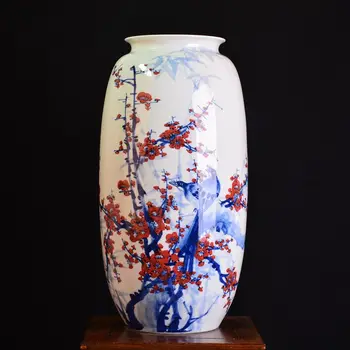 Jingdezhen keramikas Guo Wen roku apgleznoti glazūru keramikas vāze ar augstas kvalitātes Mājas Mēbeļu amatniecības rotājumi