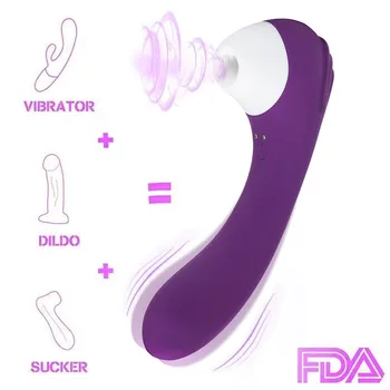 Klitora Nepieredzējis Vibrators - Clit Sūcējs ar 7 Frekvences| Ūdensizturīgs Dzelksnis Stimulators| Orālā Seksa Imitators Seksa Rotaļlieta, paredzēta Sievietēm