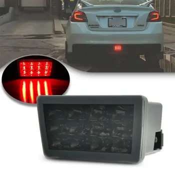 Kūpinātas Objektīvs LED Aizmugurējie Miglas lukturi 2011.-līdz Subaru WRX STi Impreza F1 Stila Bremžu Lampa 1gb