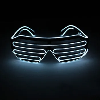 LED Gaismas Brilles Kvēlojošs Neona Puses Mirgo Gaismas Mirdzumu Saulesbrilles Stikla Kostīmi Dzimšanas dienas Dāvana
