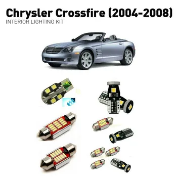 Led interjera apgaismojums Par Chrysler crossfire no 2004. līdz 2008. gadam 6pc Led Gaismas Automašīnām apgaismojuma komplekts automobiļu lukturi Canbus