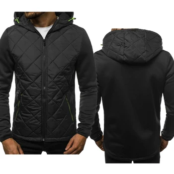 Modes Vīriešu jakas tukšu Auto Logo Drukāt Gadījuma augstas kvalitātes Līmēšana Kokvilnas Krekli pelēkā vārna rāvējslēdzēju Jaka Apģērbu H