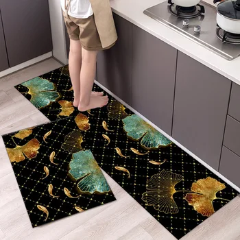 Mūsdienu Iespiesti Virtuves Grīdas Paklāji, Absorbējošu Ūdens Ateja Paklāju Iekštelpu Istabas Interjeru Paklāju Anti Slip Footmat Mazgājamas Mašīnas Paklāju