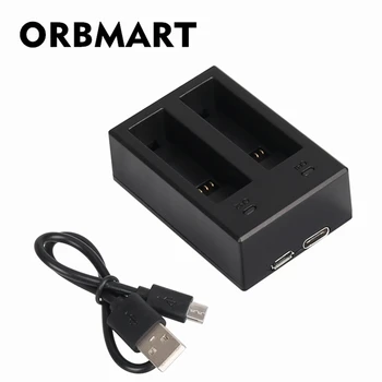 ORBMART Dual Dubultā USB pieslēgvieta Lādētājam Gopro Kodolsintēzes Panorāmas Kameru, Izmantojot USB Kabeli