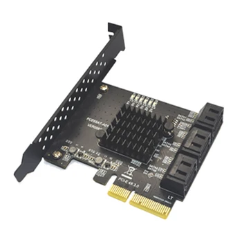 SATA PCI E Adapteri, 6 SATA Porti 3.0 PCI Express X4 Paplašināšanas Karti SATA3.0 PCIe PCI-E SATA Kontrolieris