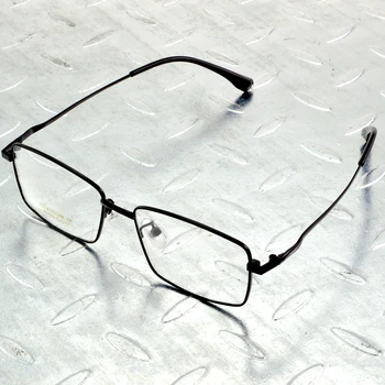 Taisnstūra Titāna Sakausējuma-Pilna loka Viegls Svars, Alerģijas Brīvu Komfortu Deguna Spilventiņi Optisko Briļļu Rāmja Brilles Briļļu Eyeframe