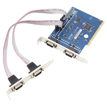 UOTEK PCI RS-232 Sērijas Kartes 4 Portu RS232 uz PCI Converter DB9 COM Adapteri, UT-7704