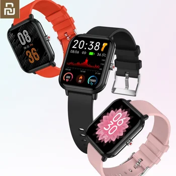Youpin Ķermeņa Temperatūras Mērījumu Smart Watch Sievietes Vīrieši Smartwatch Sirds Ritma Monitors Sports Fitness Informāciju Atgādinājums