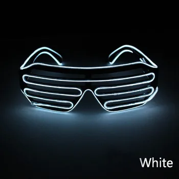 LED Gaismas Brilles Kvēlojošs Neona Puses Mirgo Gaismas Mirdzumu Saulesbrilles Stikla Kostīmi Dzimšanas dienas Dāvana 5