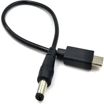 USB Type-c Jauda 5.5X2.5mm Vīriešu/Sieviešu Kabelis, Strāvas Adapteri Konversijas Kabelis 5