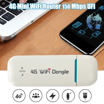 4G Wifi Router 150Mbps USB Dongle Modemu Stick Mobilo Bezvadu Wifi Maršrutētāju Ar SIM Kartes Slots Kabatas Hotspot