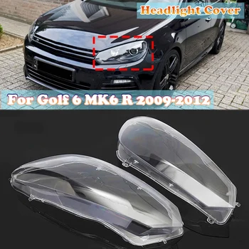 Auto Lukturu Korpusa Priekšējo Lēcu Nomaiņa Auto Pārredzamu Abažūrs par-VW Golf 6 MK6 R 2009-2012