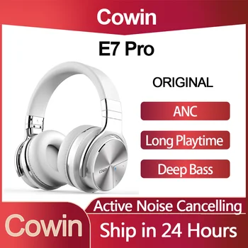 Sākotnējā Cowin E7 Pro ANC TWS Bluetooth Earbuds, Aktīvās Trokšņu Slāpēšanas Austiņas Taisnība, Bezvadu Austiņām Dziļi Bass Austiņas